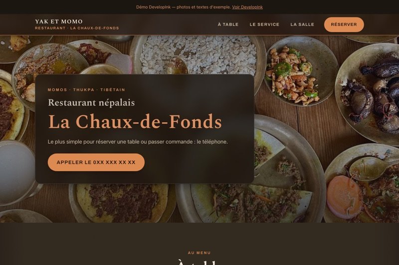 Aperçu du site d'exemple — Népalais