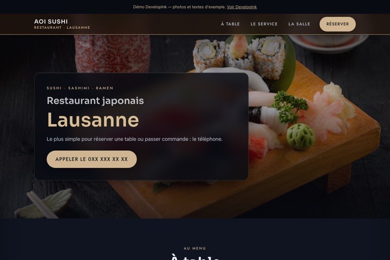 Aperçu du site d'exemple — Japonais