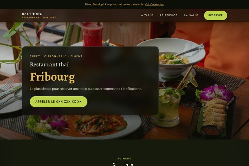 Aperçu du site d'exemple — Thaï