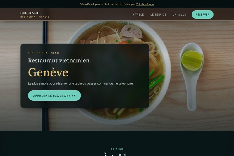 Aperçu du site d'exemple — Vietnamien